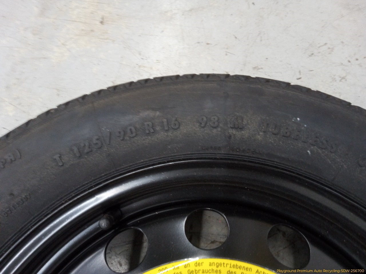 Volkswagen Beetle Spare Tire