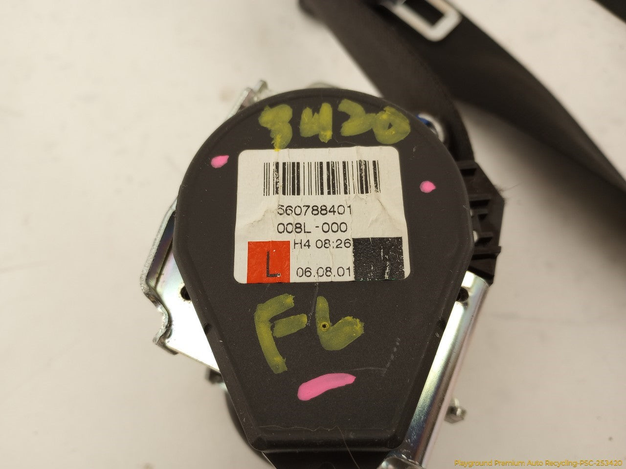 Audi A6 Pair Of Front Seat Belt Retractors