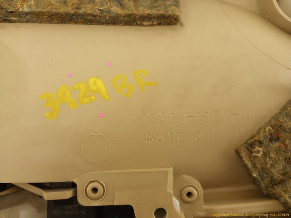 Acura TSX Passenger Right Rear Door Trim