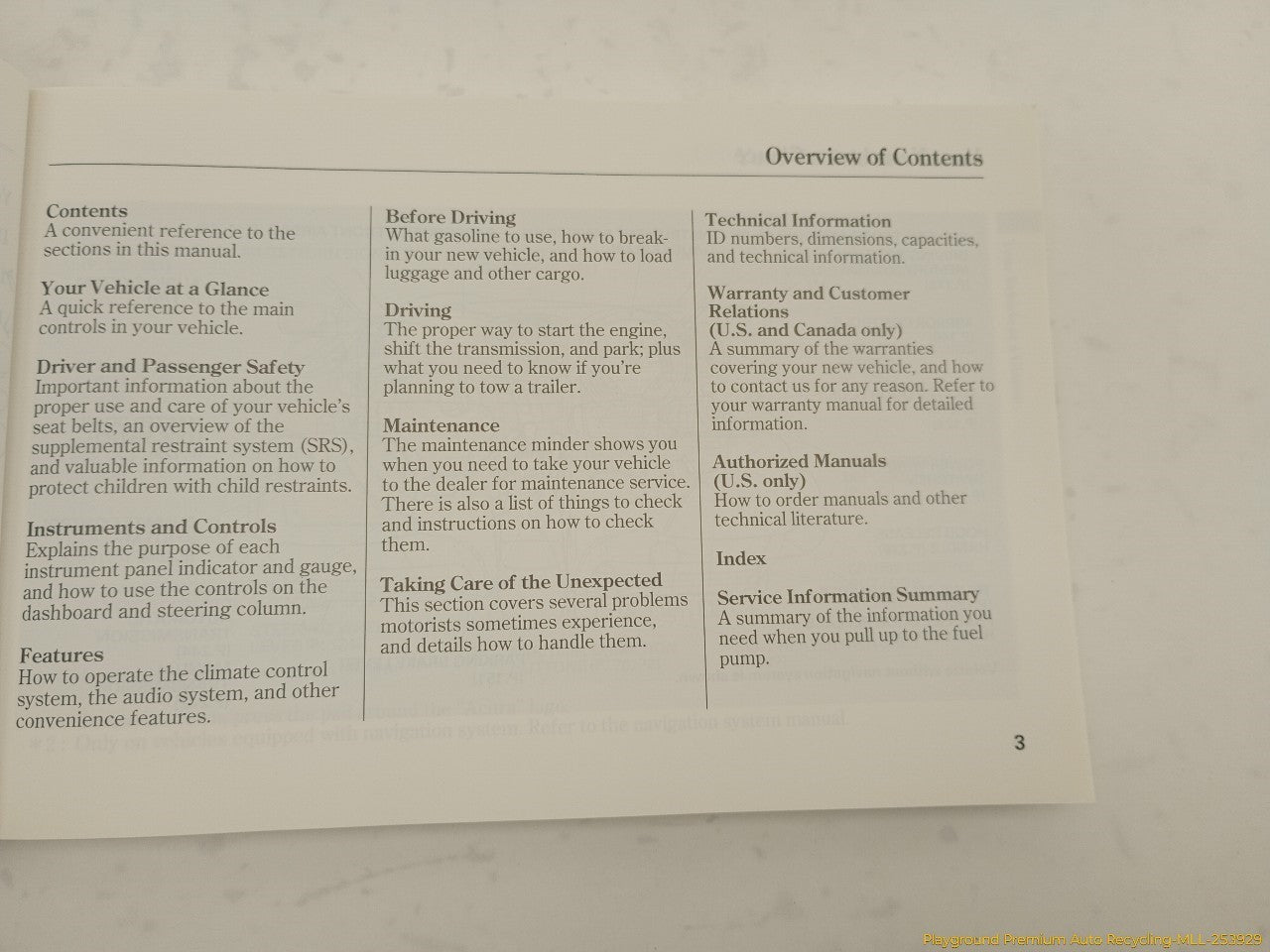 Acura TSX Owner's Manual