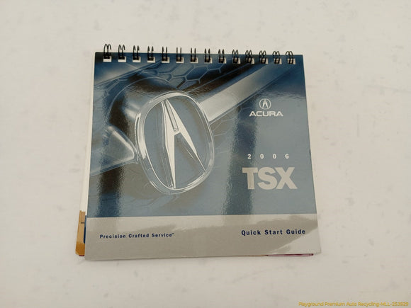 Acura TSX Owner's Manual
