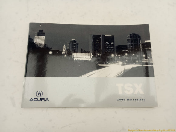 Acura TSX Owner's Manual