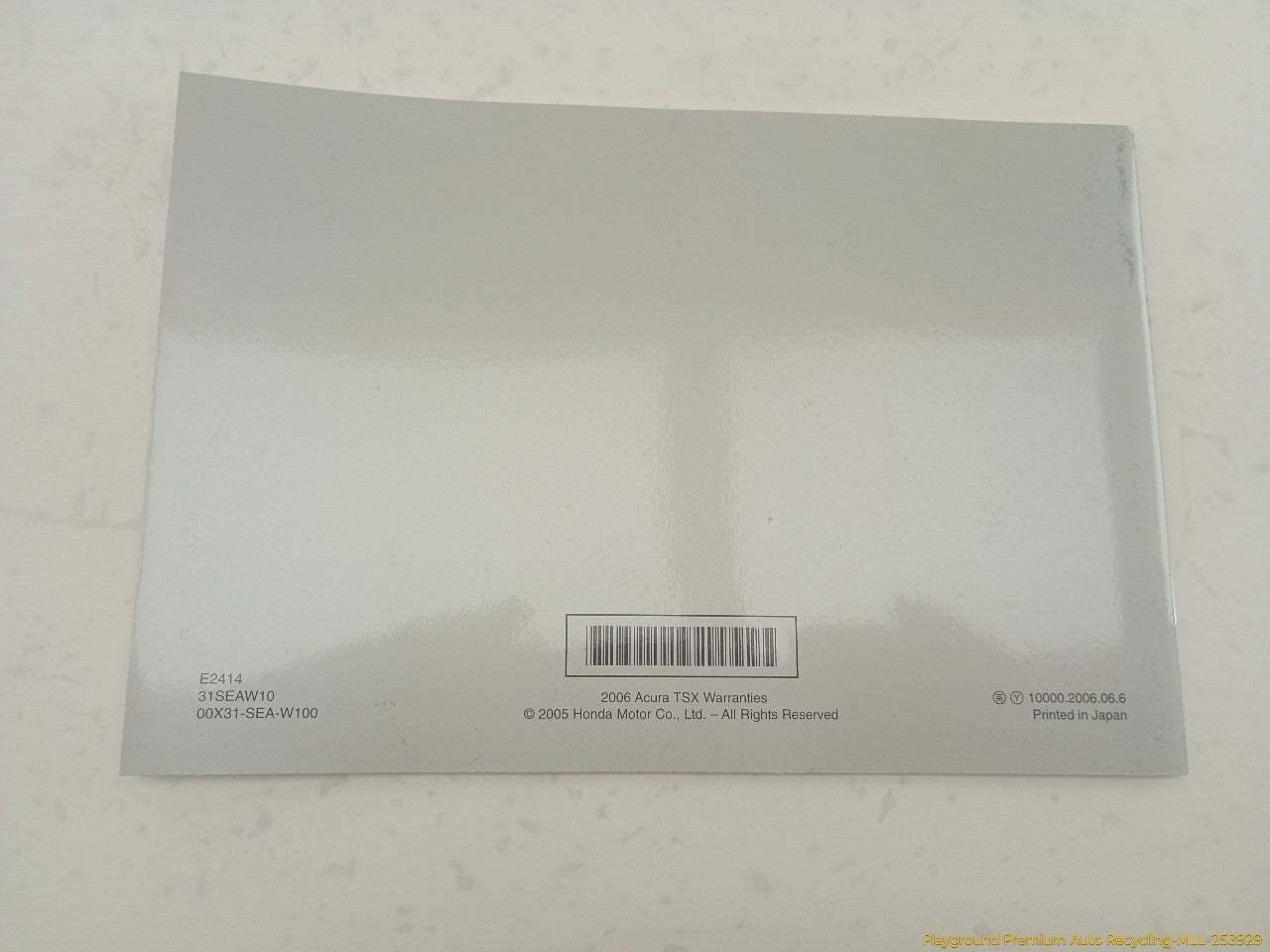 Acura TSX Owner's Manual