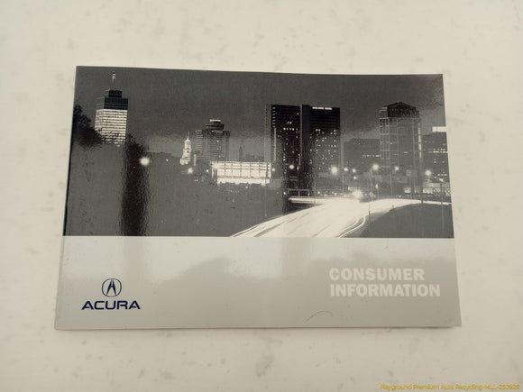 Acura TSX Owner's Manual