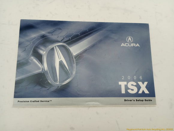 Acura TSX Owner's Manual