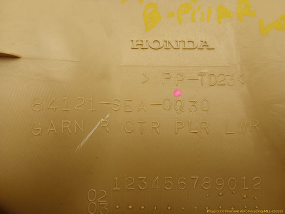 Acura TSX Pair Of Lower B Pillar Trim