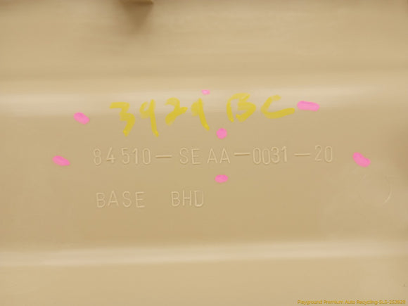 Acura TSX Rear Parcel Shelf Panel