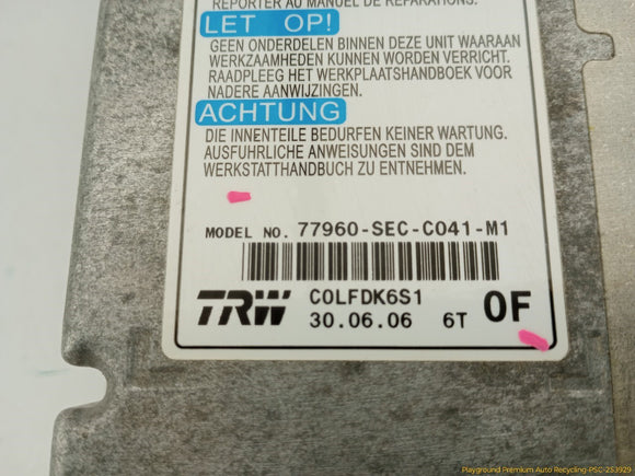 Acura TSX Airbag Control Module