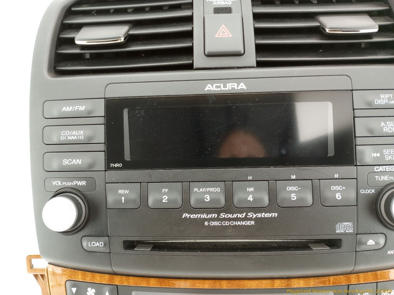 Acura TSX Climate Control & Radio Audio CD Player