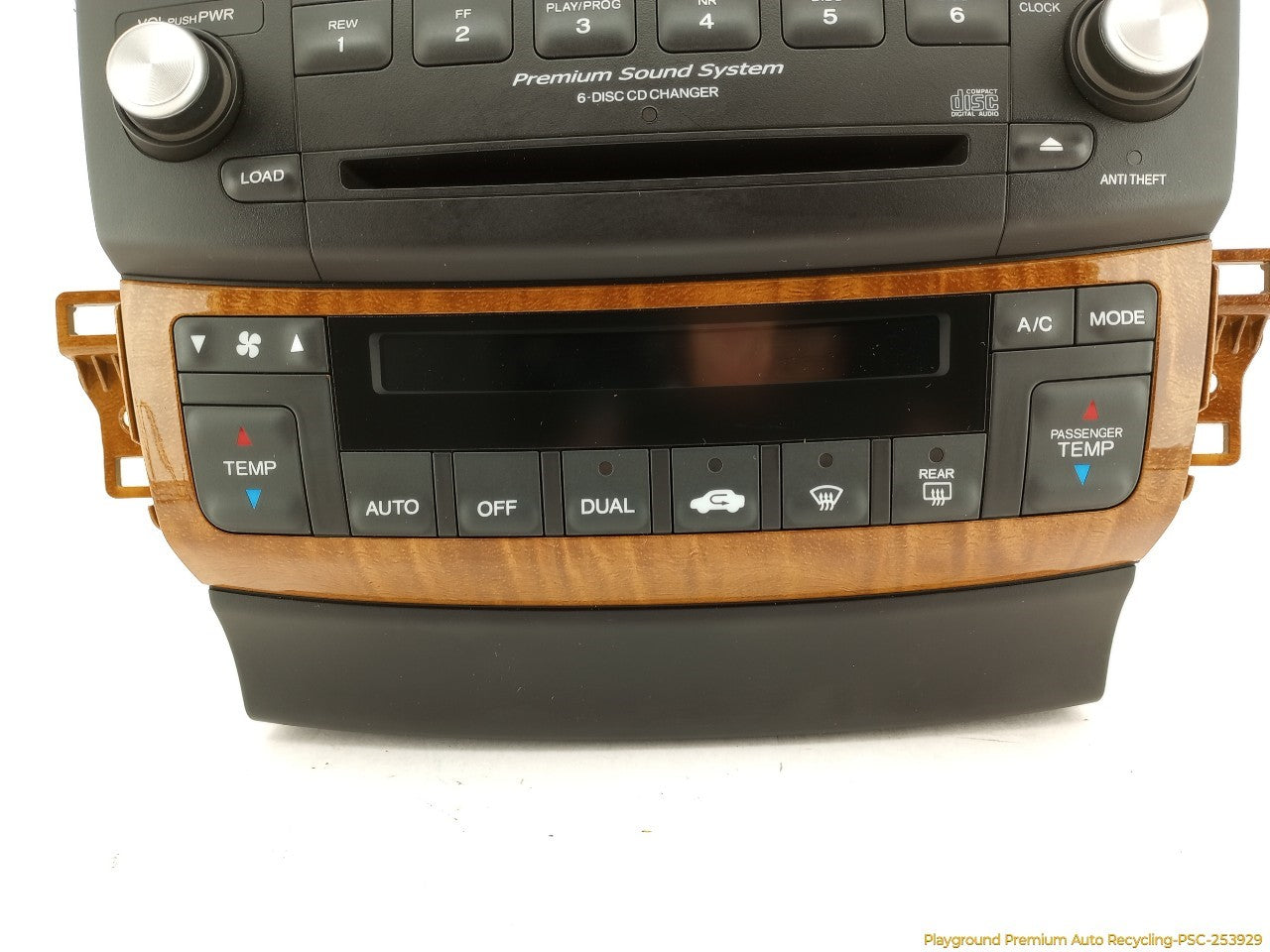 Acura TSX Climate Control & Radio Audio CD Player