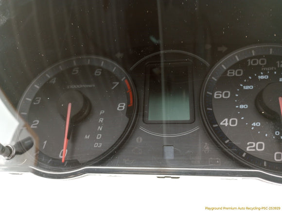 Acura TSX Instrument Cluster Speedometer