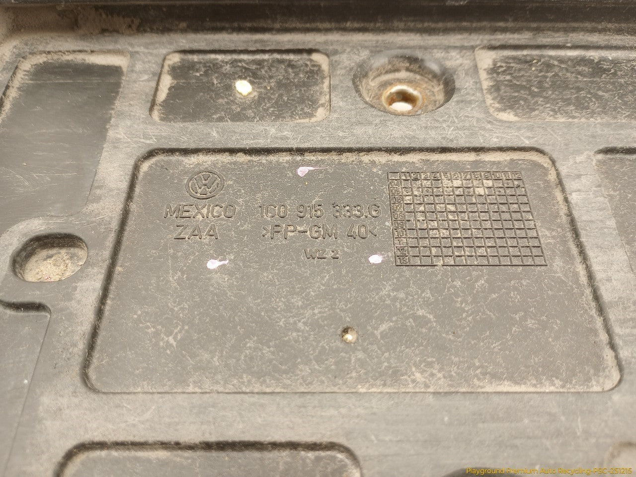 Volkswagen Beetle Battery Tray