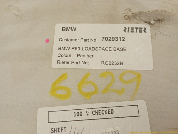 Mini Cooper S Trunk Floor Carpet