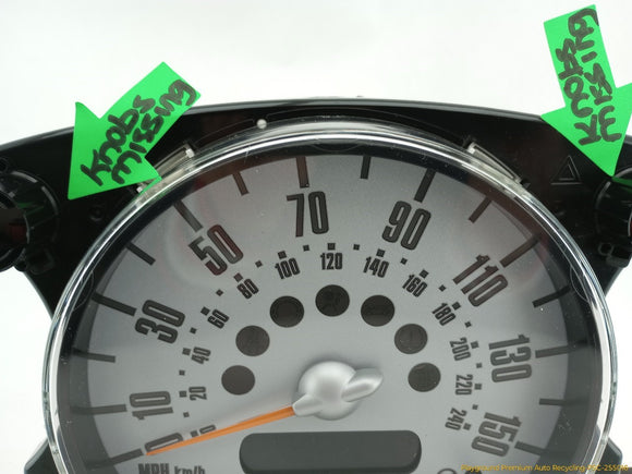 Mini Cooper Instrument Cluster Speedometer