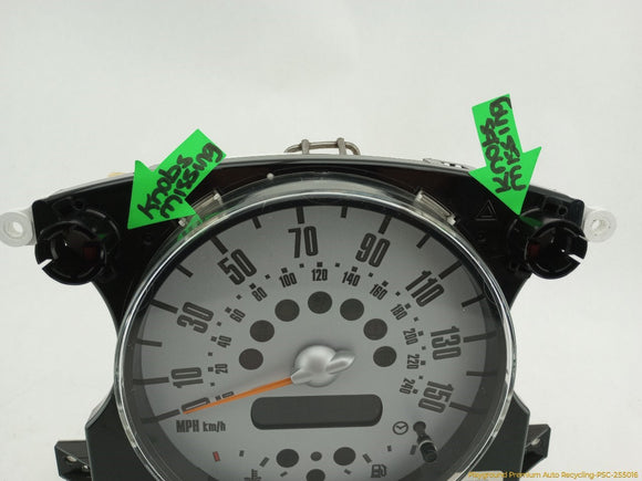 Mini Cooper Instrument Cluster Speedometer