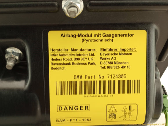 Mini Cooper Passenger Right Dashboard Airbag