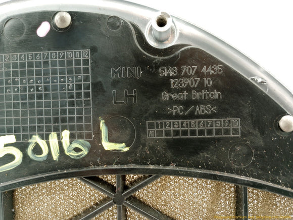 Mini Cooper Pair Of Rear Quarter Speaker Cover Left & Right