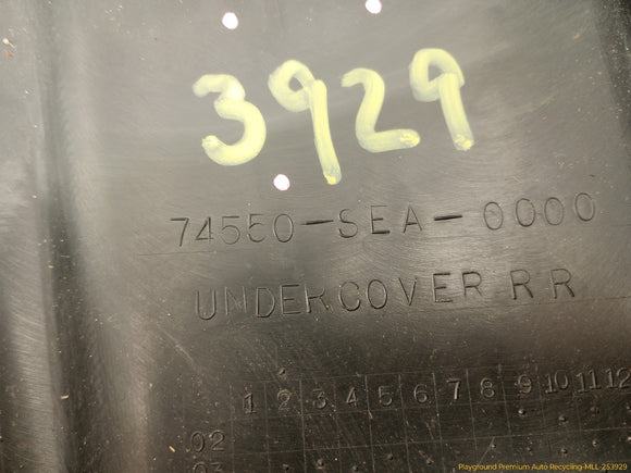 Acura TSX Fuel Tank Skid Plate