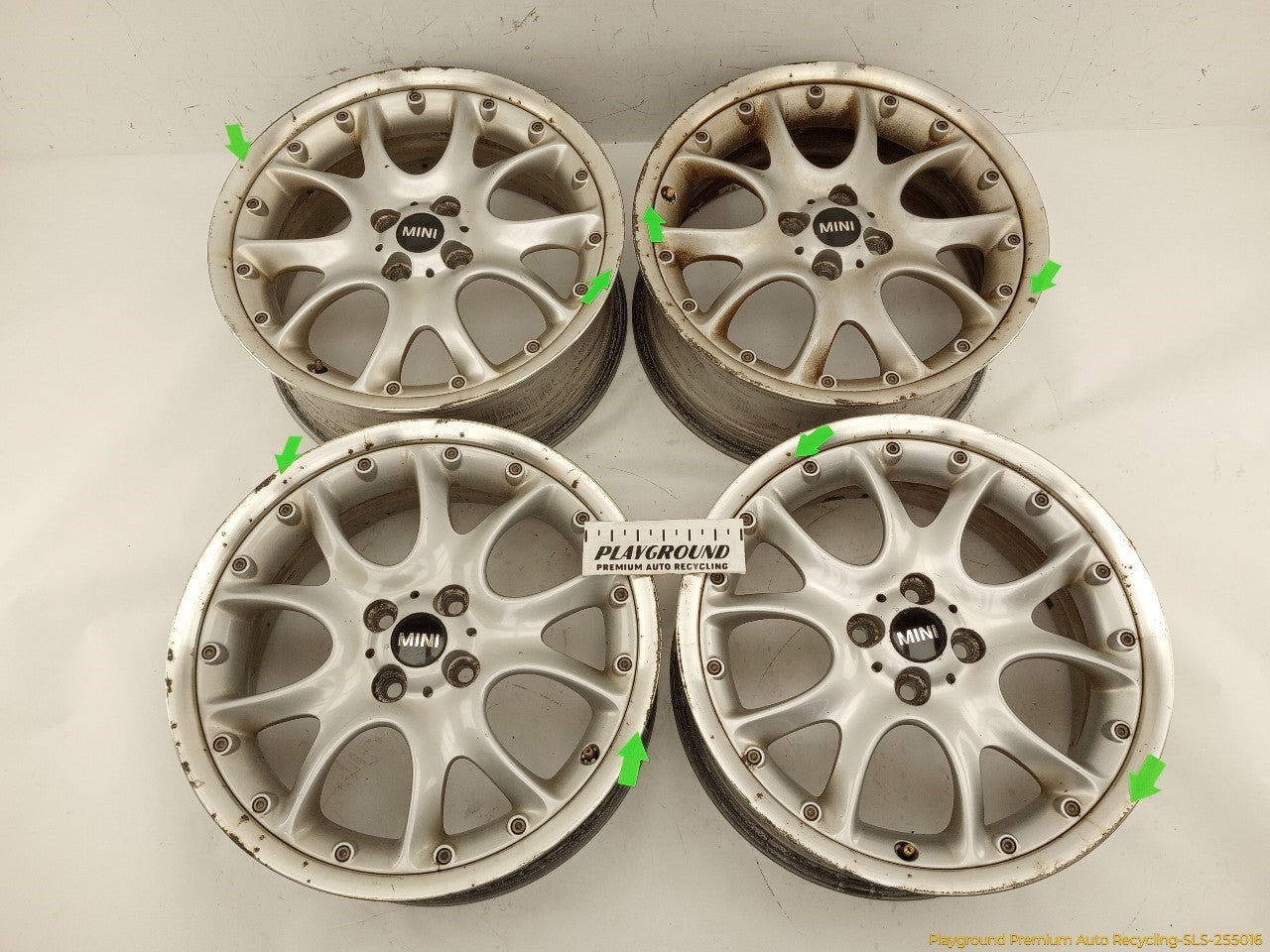 Mini Cooper Set Of 4 Alloy Wheels 10 Curved Spoke