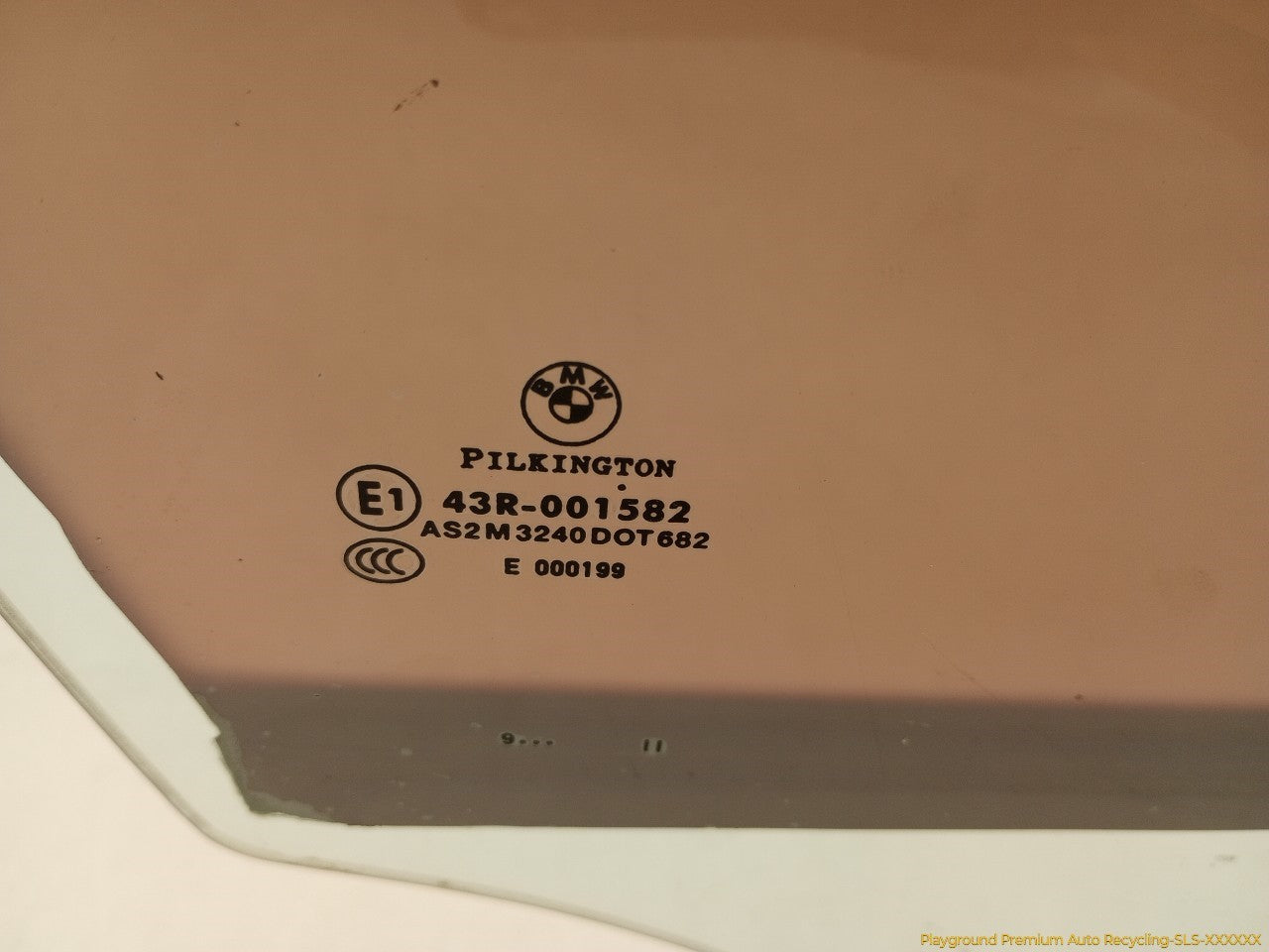 BMW 328i Passenger Right Front Door Window Glass