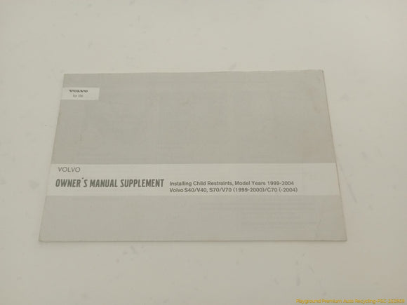 Volvo C70 Owner's Manual