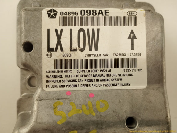 Dodge Charger SRS Restraint Control Module