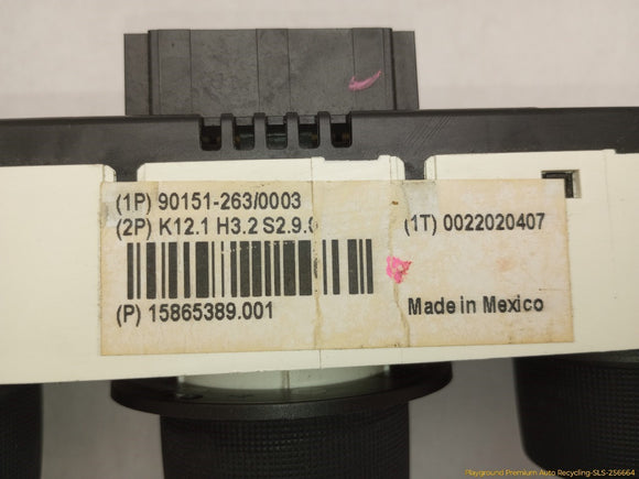 Pontiac Solstice Climate Control Switch