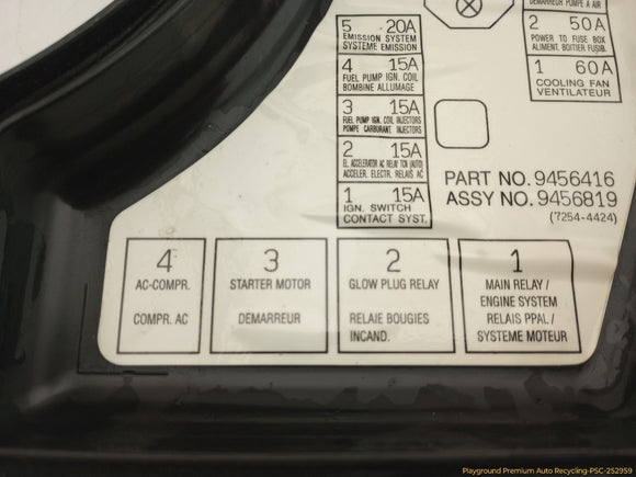 Volvo C70 Engine Fuse Box