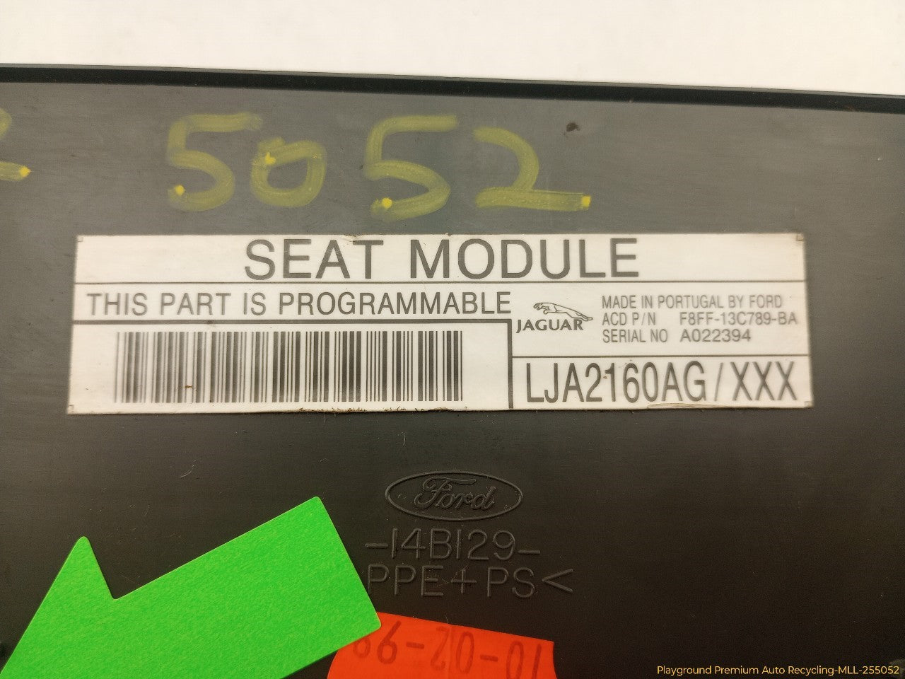 Jaguar XK8 Passenger Right Front Seat Module