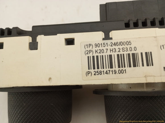 Hummer H3 Climate Control Switch