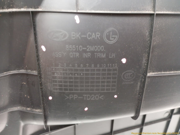 Hyundai Genesis Driver Left Rear Quarter Trim