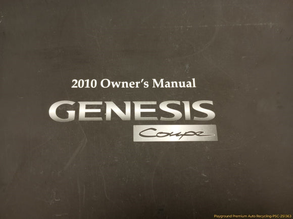Hyundai Genesis Owner's Manual