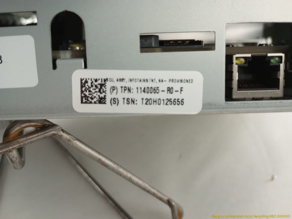 Tesla Model S Navigation Information Display Screen