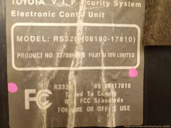 Toyota MR2 Anti Theft Control Module