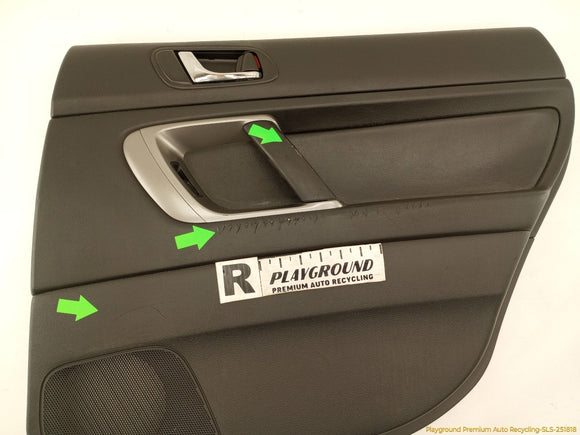 Subaru Legacy Passenger Right Rear Door Trim
