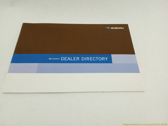 Subaru Legacy Owner's Manual