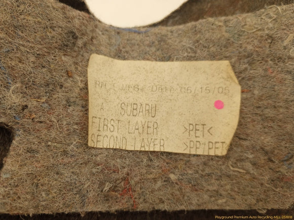 Subaru Legacy Passenger Right Trunk Side Trim