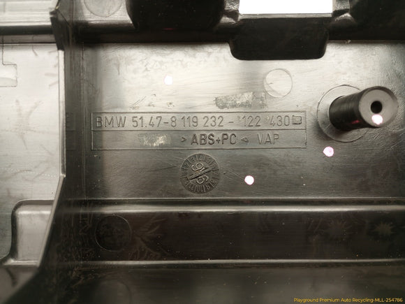 BMW 328IC Passenger Right Trunk Corner Pad Trim