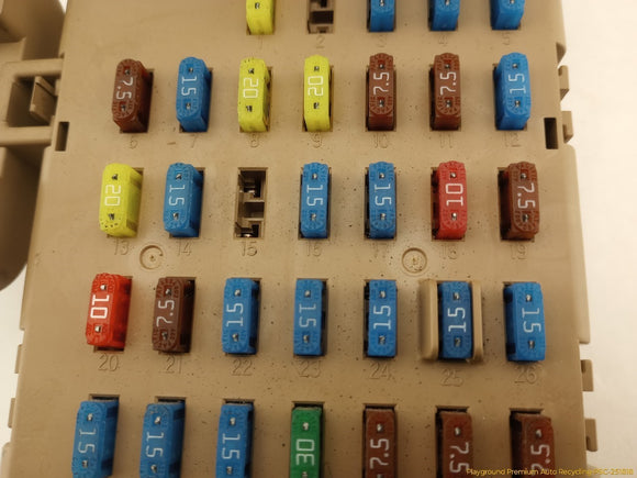 Subaru Legacy Cabin Fuse Box