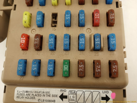 Subaru Legacy Cabin Fuse Box