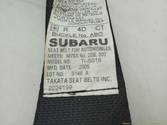 Subaru Legacy Set Of 3 Rear Seat Belt Retractors
