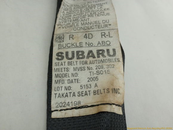 Subaru Legacy Set Of 3 Rear Seat Belt Retractors