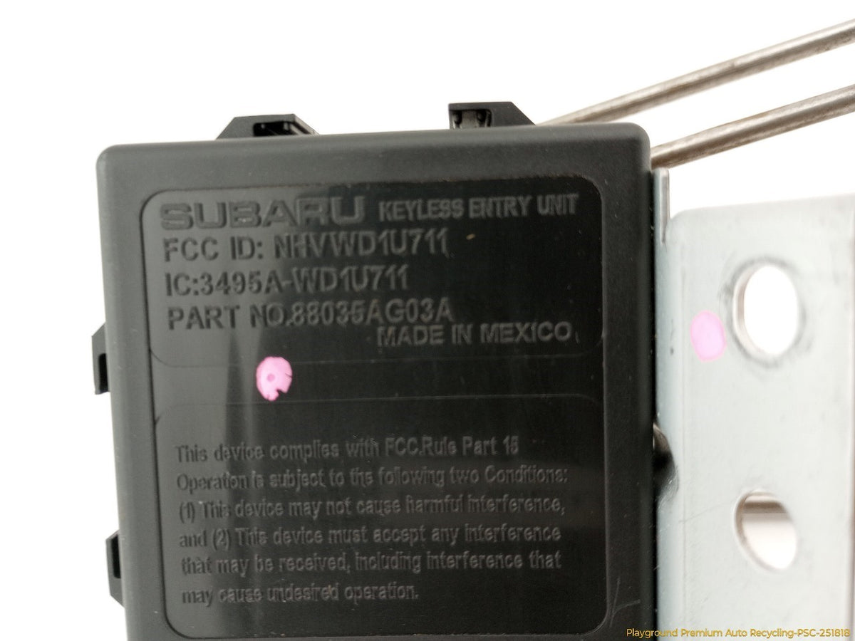K10 Subaru Module Subaru Legacy Keyless Entry Control Module | Playground PAR