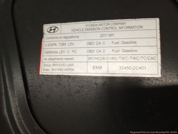Hyundai Genesis Hood Bonnet Panel