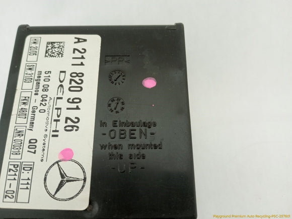 Mercedes SLK280 Anti Theft Control Module