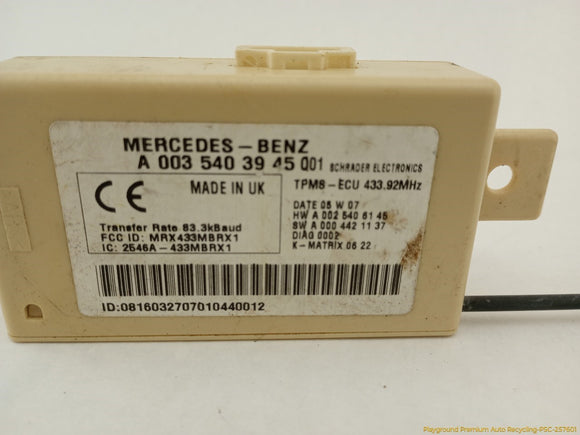 Mercedes SLK280 Tire Pressure Monitor System Module