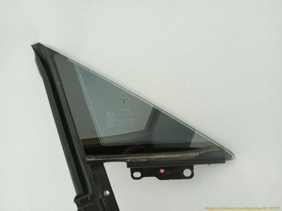 Tesla Model S Passenger Right Front Window Quarter Vent Glass