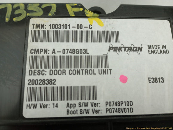 Tesla Model S Passenger Right Door Control Module