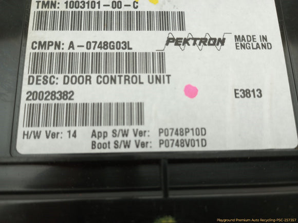 Tesla Model S Passenger Right Door Control Module