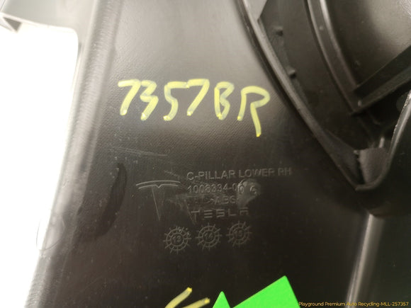 Tesla Model S Passenger Right Rear Lower C Pillar Trim